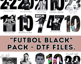 Pack of over 20 halftone soccer designs / High-detail transparent PNG pack