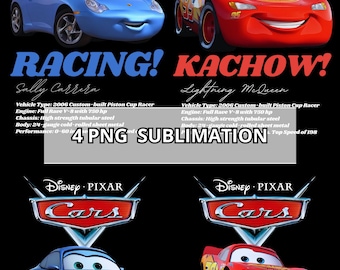Pareja Rayo Mcqueen y Sally Png, Kachow L. Mcqueen, Regalo de aniversario de San Valentín, Película Cars Png, Descarga digital