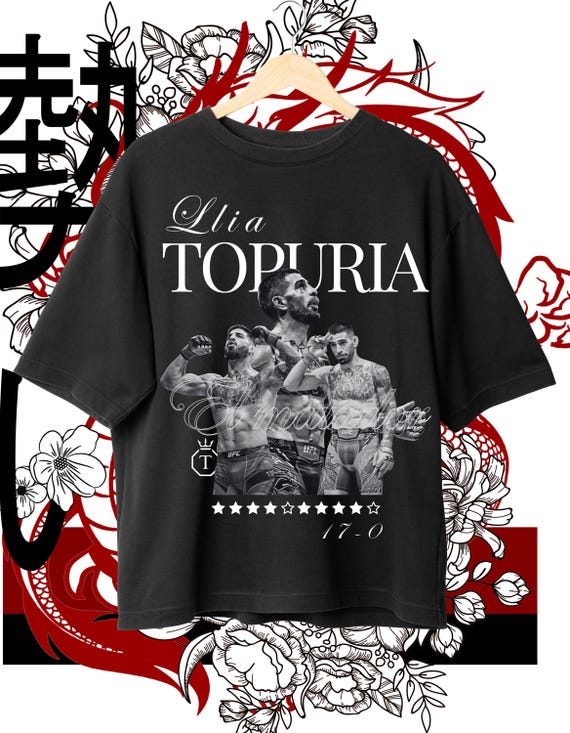 Ilia Topuria T-shirt Design / DTF Transfer Printing / T-shirt
