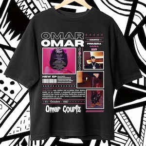 Diseño de camiseta de Omar Courtz, Descarga instantánea y lista para imprimir, Omar Courtz Png, Png de alta calidad, PRIMERA MUSA.