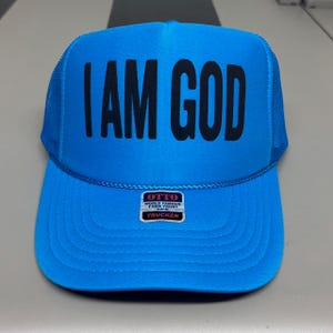 I AM GOD Puff Print Trucker Hat