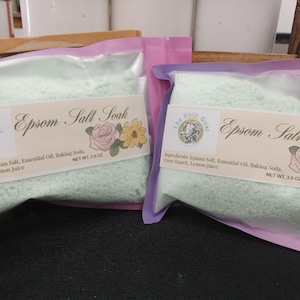 Eucalyptus Epsom Salt Soak / Essential Oil Bath Salt / Epsom Salt Detox