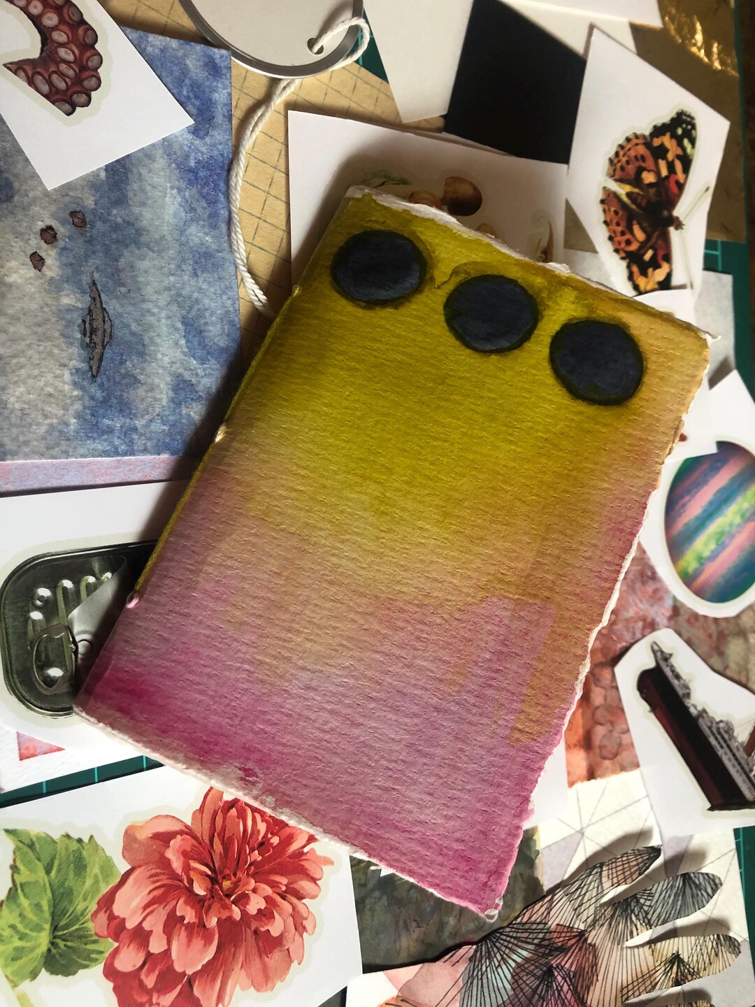 Mixed Media Art Journal With Collage Materials - Etsy
