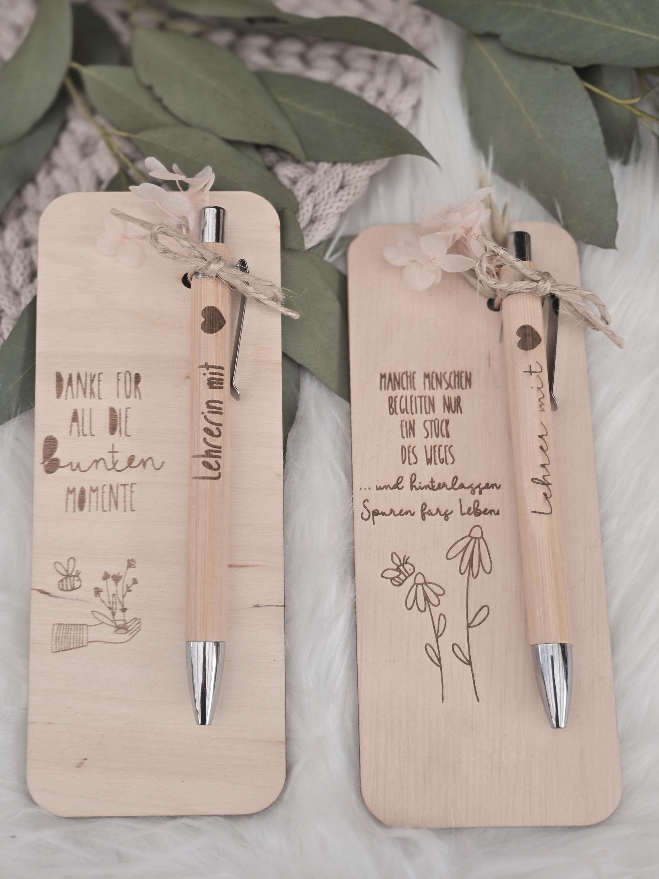 Clabby Kit de Regalo para Profesores - Bolígrafos de Madera