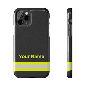 Custom Firefighter Black Gear Phone Case Iphone 13 14 15 Firefighter Gift