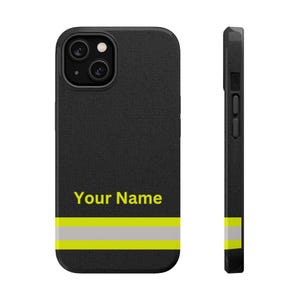 Personalized Firefighter Magnetic Tough Phone Cases Iphone 13 14 15 Firefighter Gift