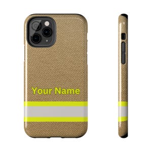 Custom Firefighter Coat Phone Case Iphone 13 14 15 Firefighter Gift