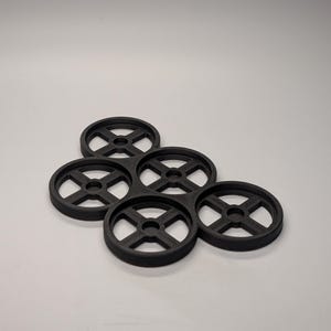 5 model cluster 25/28/30/40mm Magnetic-Compatible Movement Trays – Wargaming Base Holders