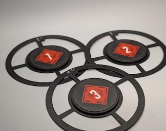 1&quot; Kill Team Objective Marker Rings – Set of 3