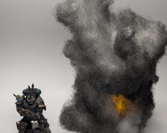 Fumo e fuoco in miniatura epici per giochi da tavolo