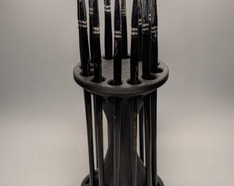 Elegante portapinceles: organizador de 12/18 ranuras para artistas, pintores y aficionados