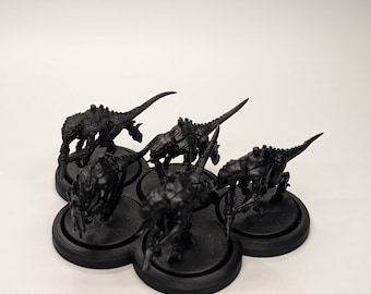 Conjunto de 5 bandejas de movimento compatíveis com ímãs de 25/28/32/40 mm – Suportes de base para jogos de guerra