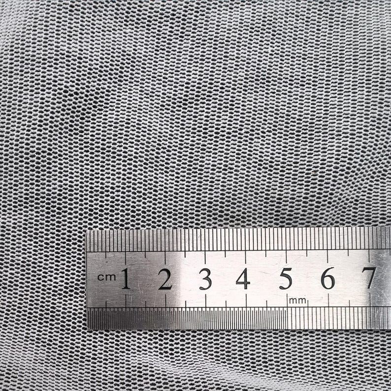 Small Circle Organic Cotton Mesh, 100%cotton Soft Mesh Lace, White ...