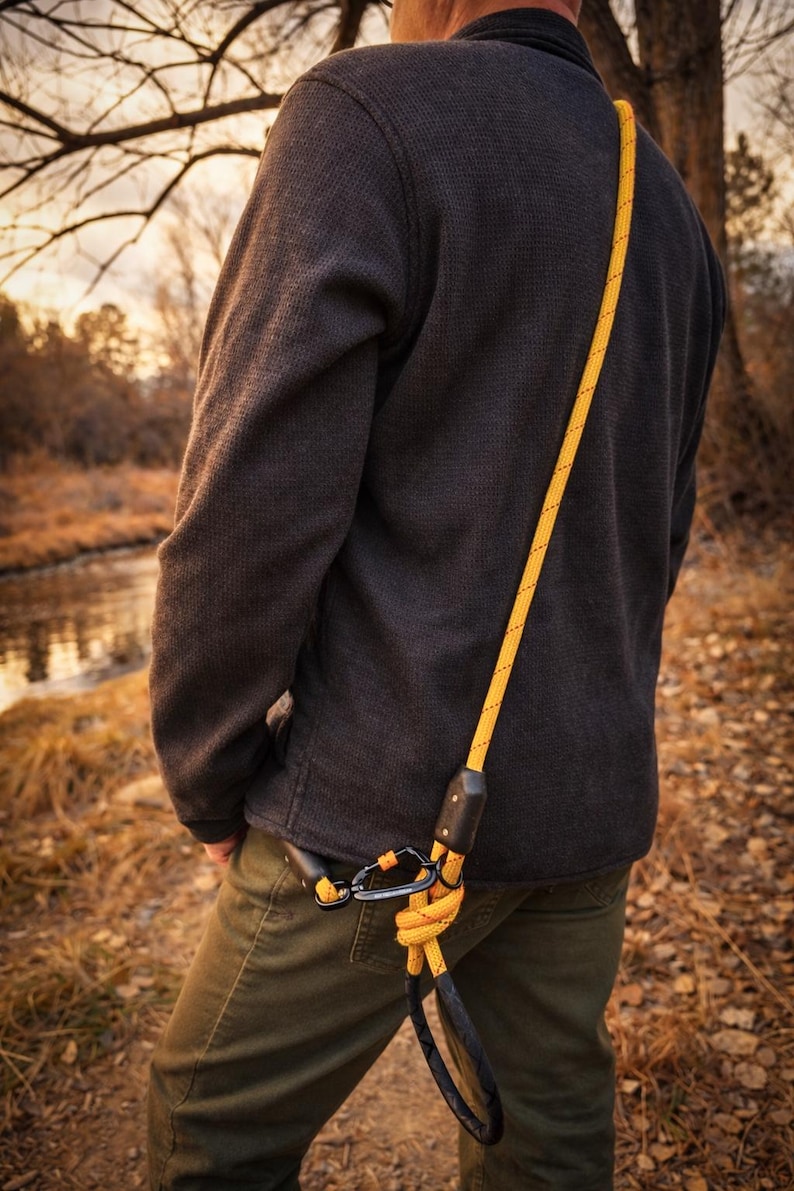 Recycled Climbing Rope Dog Leash, Heavy Duty Lead, The Classic Durable, Versatile - Hand Made in Colorado - Eco-Friendly Pet Gear image 6