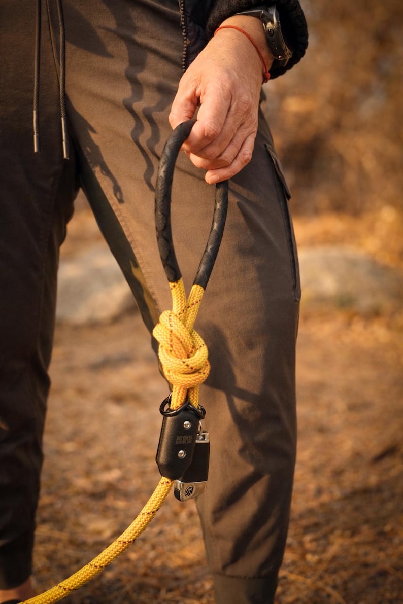 Recycled Climbing Rope Dog Leash, Heavy Duty Lead, The Classic Durable, Versatile - Hand Made in Colorado - Eco-Friendly Pet Gear image 5