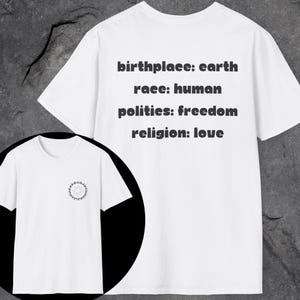 Humanity Love Peace T-Shirt Positive Quotes Religion Shirt Humanity Love Peace T-Shirt Positive Quotes Religion Shirt