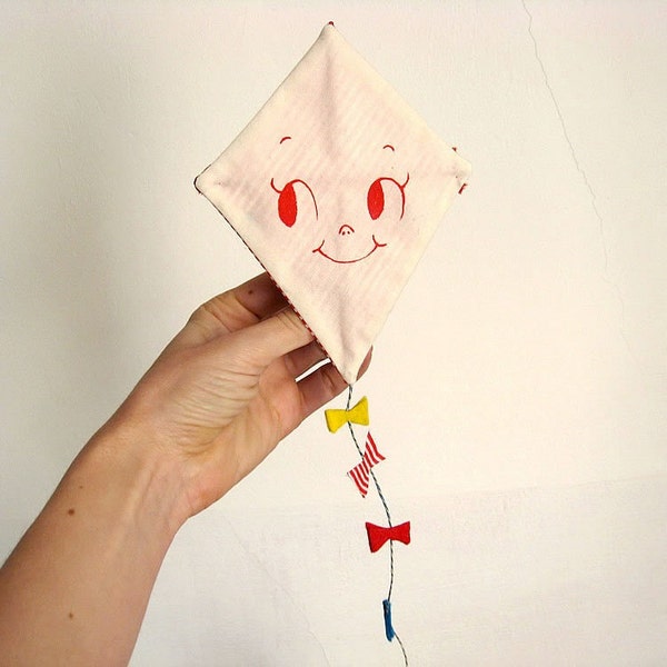 Valentine's greeting card. One-of-a-kind handmade Kite.