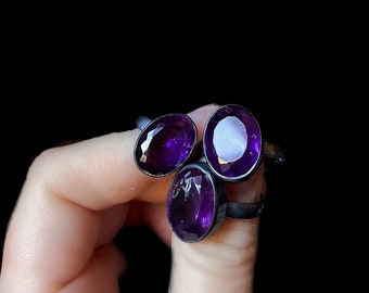 Amethyst ring, Uruguayan amethyst ring