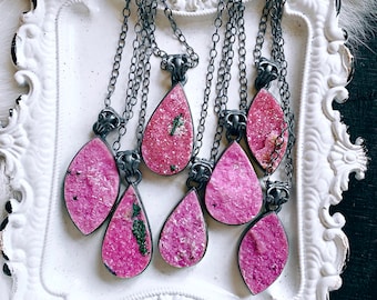 Pink Cobalto Calcite necklace