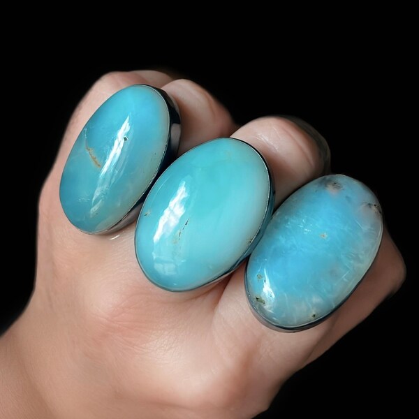 Chrysoprase ring, big stone ring, statement ring, stone ring