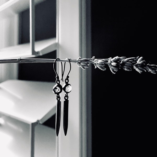 Herkimer Diamond earrings, dangle earrings