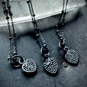 Sterling silver heart necklace, charm necklace,  Valentine’s Day necklace, gift for her