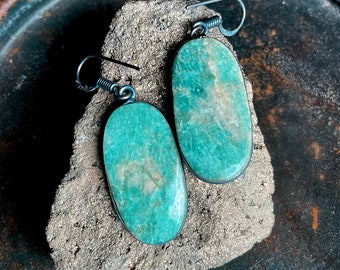 Chrysoprase earrings