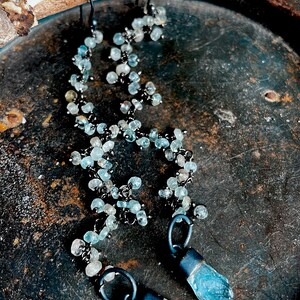 Aquamarine earrings, dangle earrings image 2