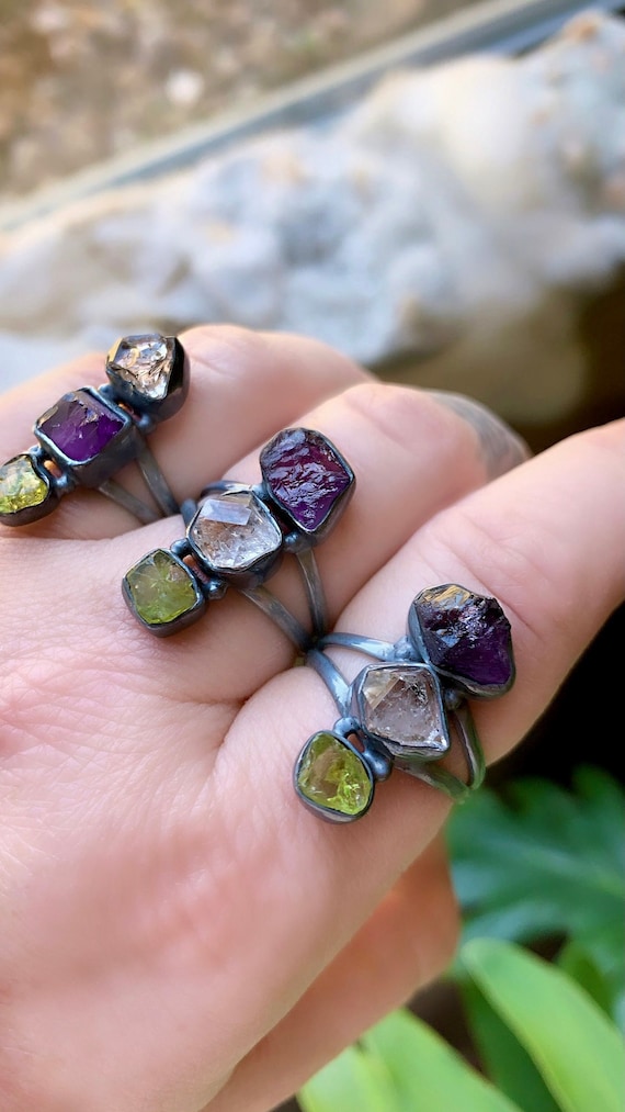 Peridot clearance and amethyst