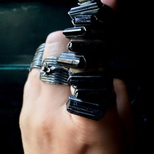 Black tourmaline ring
