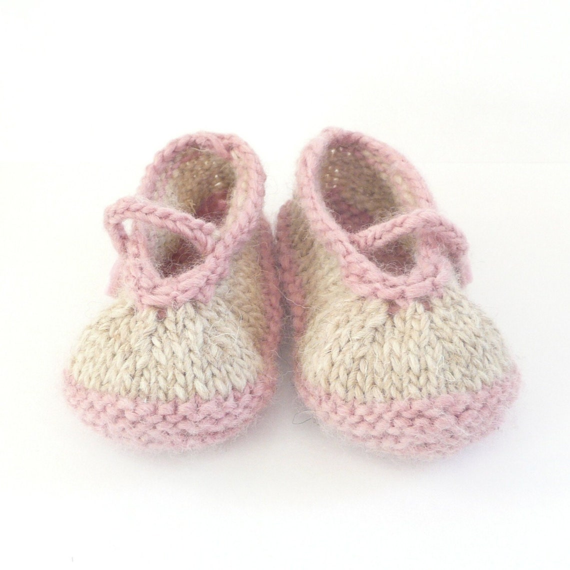 Knitting PATTERN BABY Booties Simple Seamless Mary Janes BABY Shoes