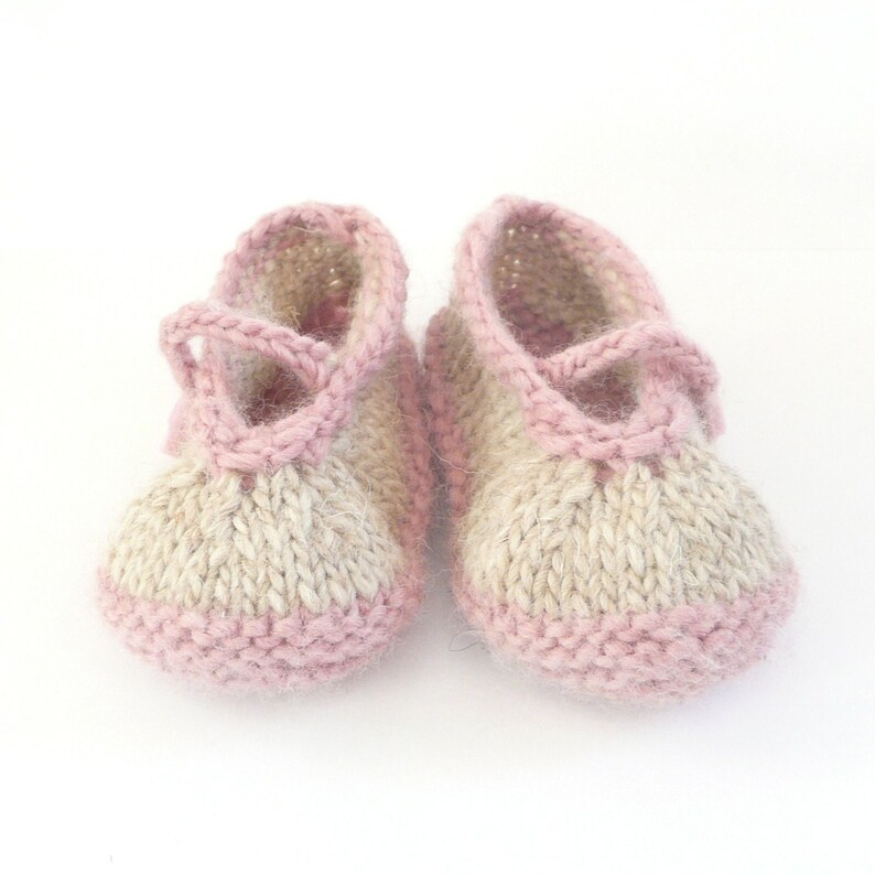 Knitting PATTERN BABY Booties Simple Seamless Mary Janes BABY Shoes