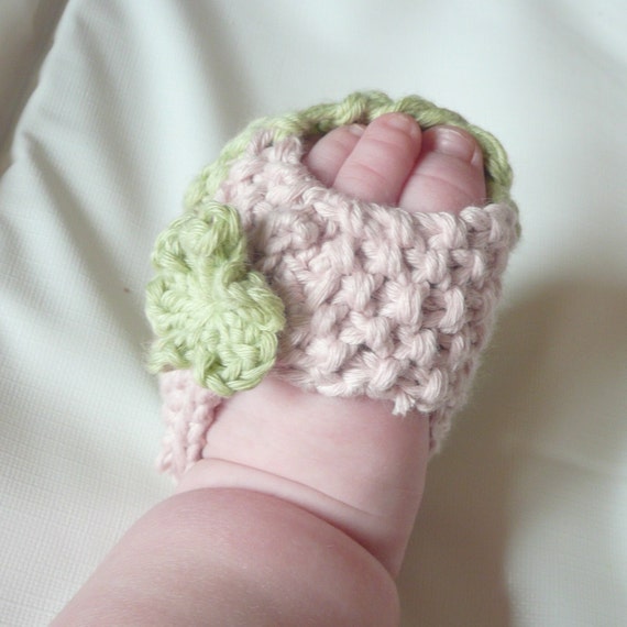 knit baby sandals