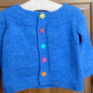 Digital Knitting Pattern Cardigan Sweater Orla an everyday Seamless Top Down Yoked Cardigan 5 Sizes for 0 5 yrs image 3