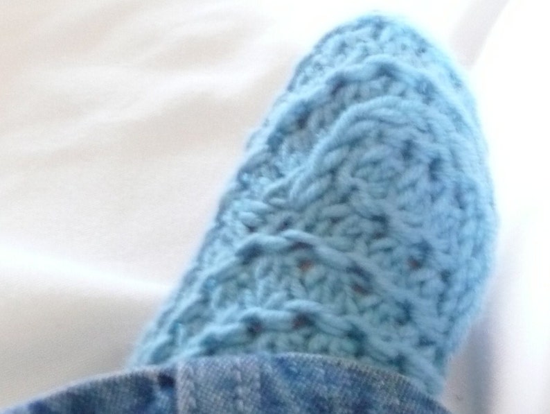 Baby Knits Pattern Baby Booties Shoes Teal Textured Baby Boots 3 Sizes Newborn 12 Mths image 4