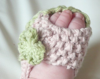 Baby Knit Sandals - Knitting Pattern - Baby Peeptoe Sandals Shoes - 3 Sizes Newborn - 12 Mths