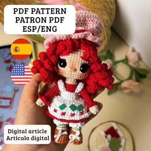 Bolo de Moranguinho - Molde em PDF imagem 1