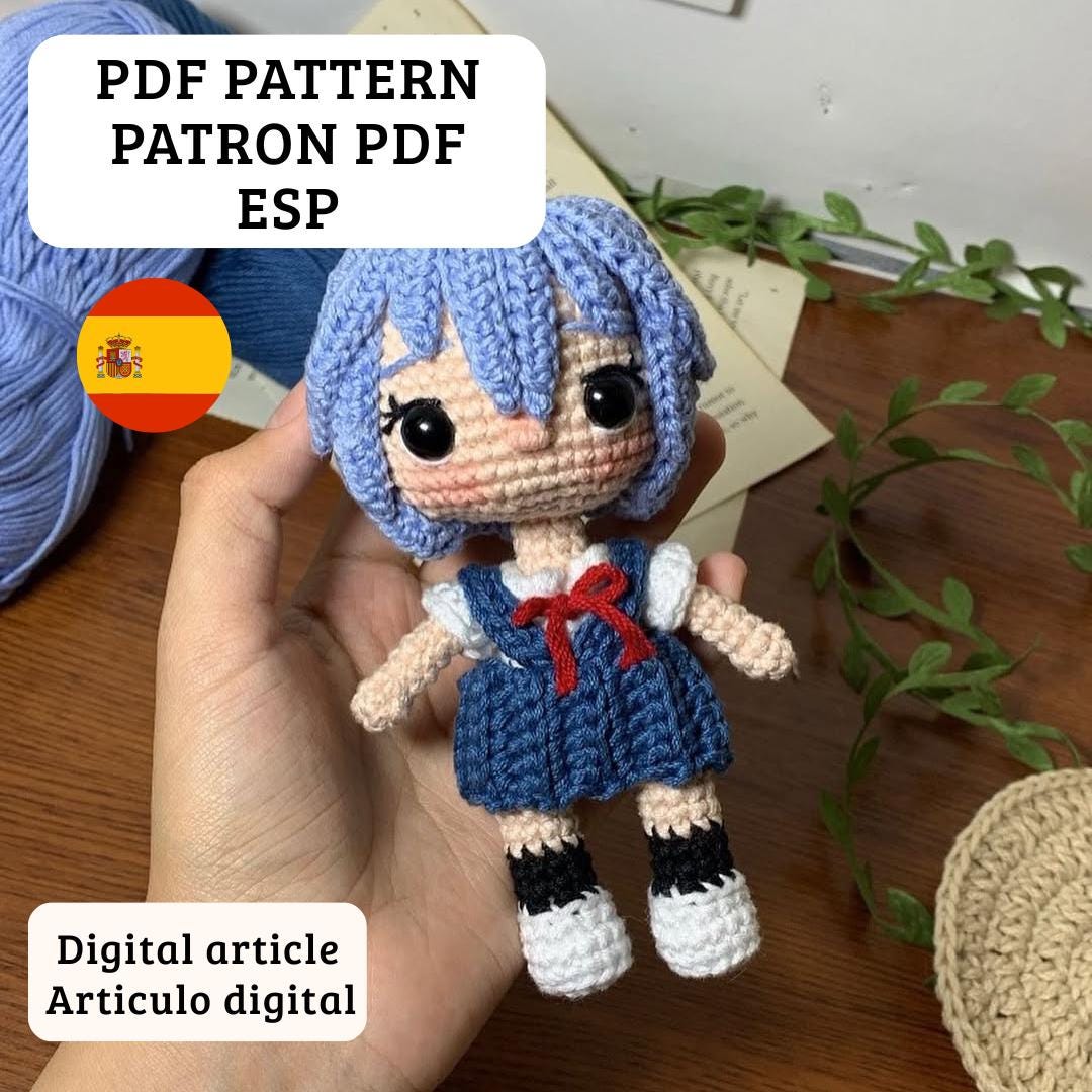 Rei Ayanami - Pattern PDF - Etsy