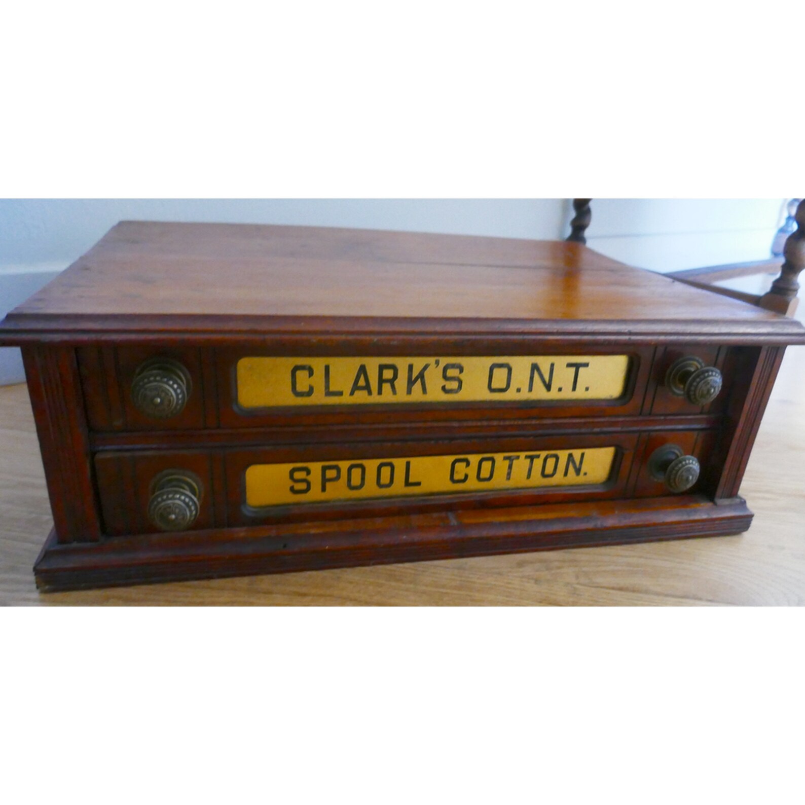 Antique Coats & Clark Thread Spool Vintage Wood 2 Etsy