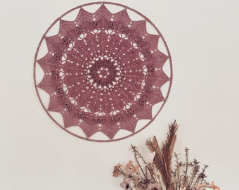 Aster Motif Wall Hanging Crochet Pattern