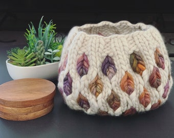 Deciduous yarn bowl chunky super bulky knitting Malabrigo Rasta Pattern