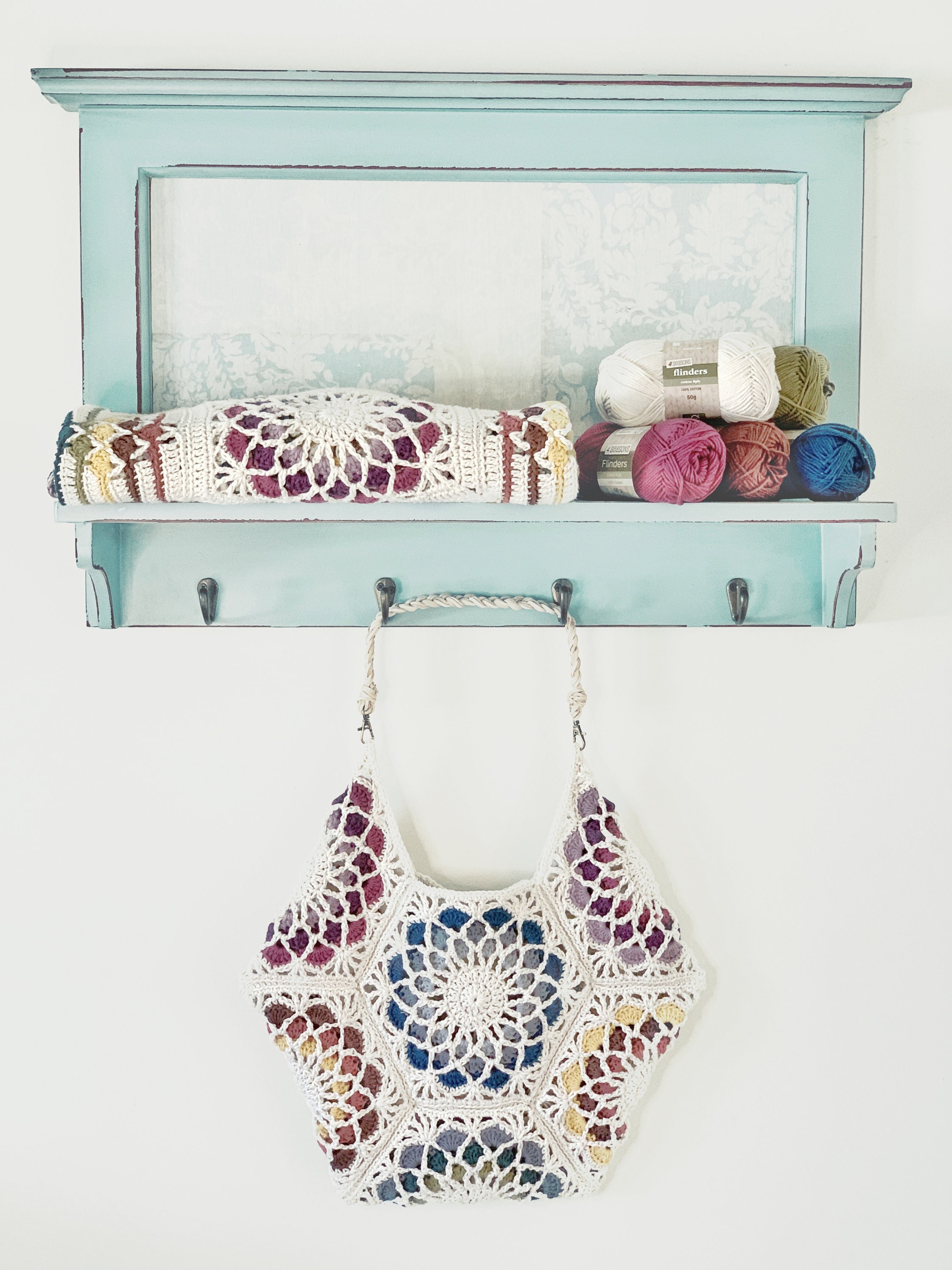 Fractal Bloom Project Bag Crochet Pattern Etsy