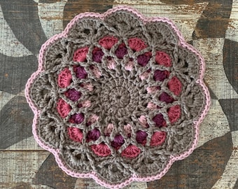 Fractal Bloom Mandala Crochet Pattern