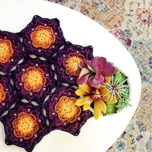 Waterlily crochet motif pattern