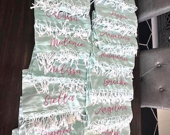 Personalized Beach Towel, Girls Trip Towel Personalized Gifts, Beach Bridal Party Towel, Bachelorette Wedding Custom Gifts, Gift For Couples