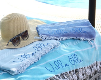 Personalized Beach Towel, Girls Trip Towel Personalized Gifts, Beach Bridal Party Towel, Bachelorette Wedding Custom Gifts, Gift For Couples