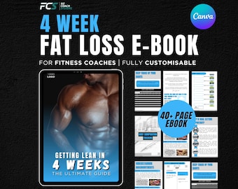 4-Week Fat Loss Ebook Template for Fitness Coaches (Canva PDF)