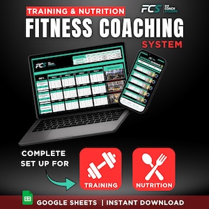 Training & Nutrition trackers/templates for Personal Trainers and Online Fitness Coaches!