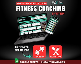 Training & Nutrition trackers/templates for Personal Trainers and Online Fitness Coaches!