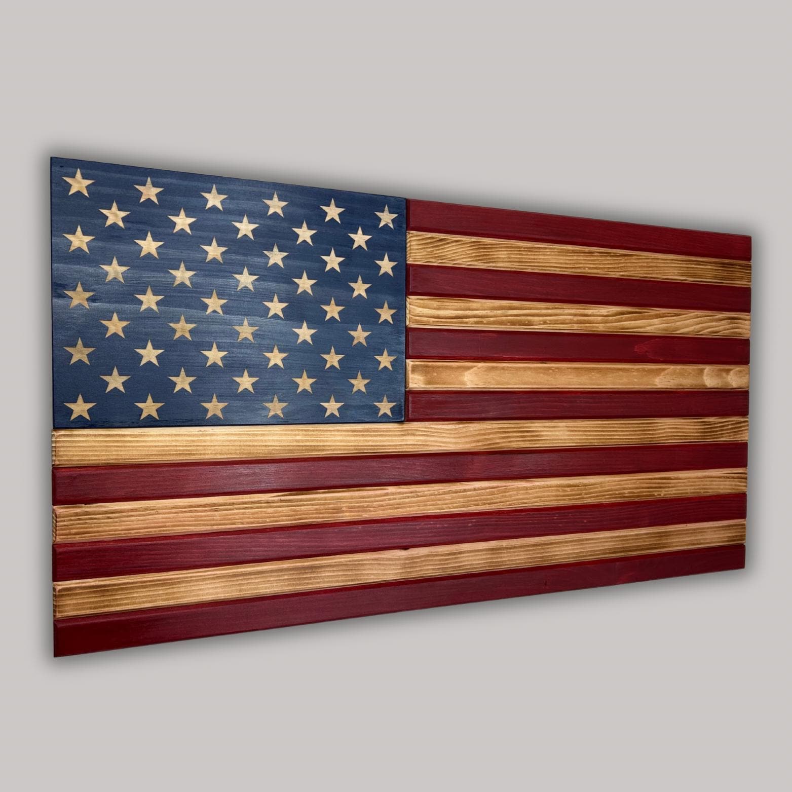 30 Stück Mini-USA-Flaggen Auf Stab – 12,7x20,3 Cm, Aus Holz, Für Feiern & Dekoration